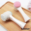 Brosse nettoyante double face en silicone pour le visage