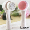 Brosse nettoyante double face en silicone pour le visage